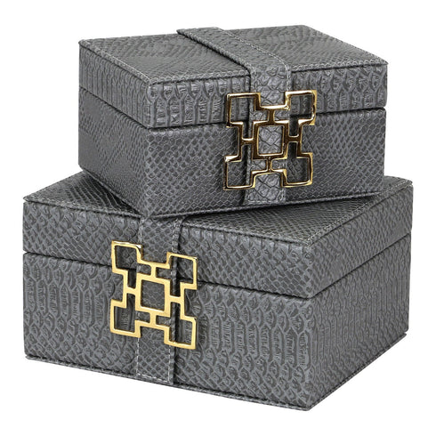 Grey Croc Box Set Geo